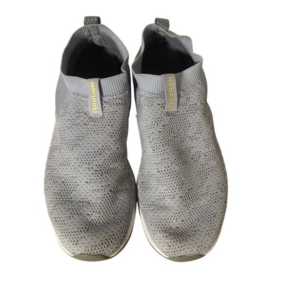 Reebok Ever Road DMX Slip On 2 Sneaker in Gray Womens size 8 Stretch Knit - Picture 1 of 10